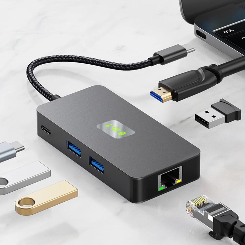 Ʈ PC Ƽ Ʈ  , ⰡƮ ̴, HDMI ȣȯ Ʈ, 6 in 1 USB C , 3 USB 3.2 Ʈ, PD100W, 4K, 60Hz